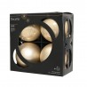 CAJA 4 BOLAS CRISTAL PERLA MATE-BRILLO D10CM