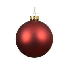 BOLA CRISTAL ROJO MATE D15CM