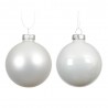 SET 4 BOLAS 10CM BLANCO MATE-BRILLO