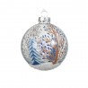 SET 3 BOLA CRISTAL ABETOS NIEVE INTERIOR D8CM