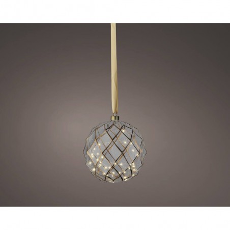 BOLA MIRCO LED CRISTAL-ORO D20CM-40L