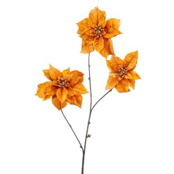 POINSETTIA NARANJA 80CM
