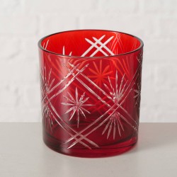 PORTAVELAS CRISTAL LABRADO 10CM