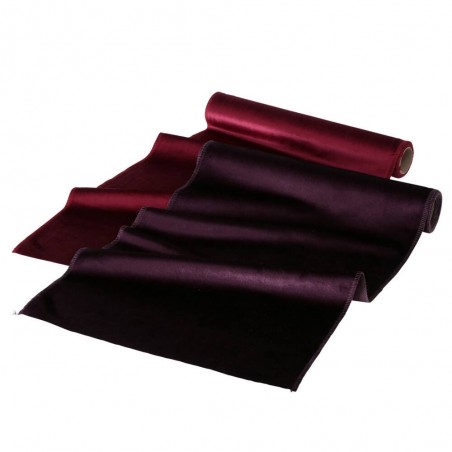 CAMINO DE MESA VELVET BURDEOS 200X35CM