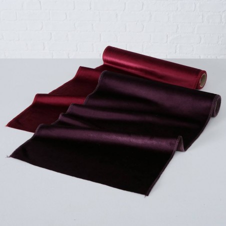 CAMINO DE MESA VELVET BURDEOS 200X35CM