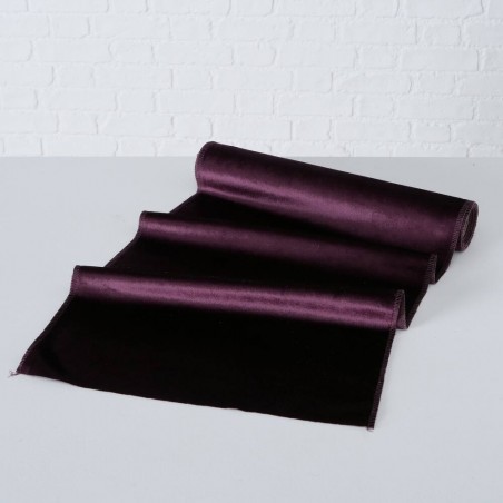 CAMINO DE MESA VELVET BURDEOS 200X35CM