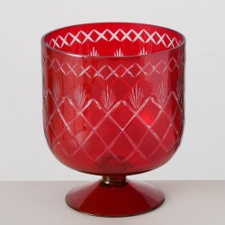 COPÓN CRISTAL ROJO JULIANA 18X15CM