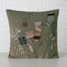 COJÍN VELVET BORDADO FLORES 45X45CM