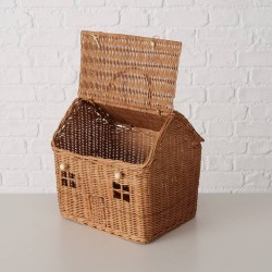 CESTA CASA RATTÁN 35X28X25CM