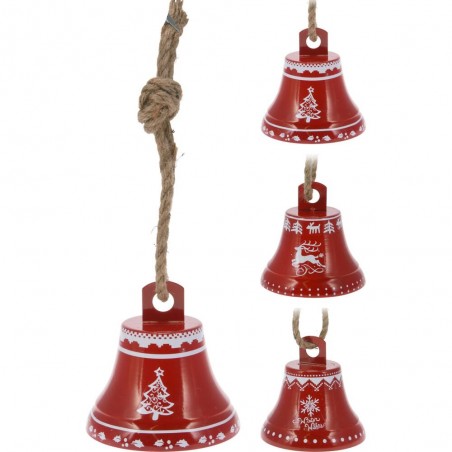 CAMPANA ROJA 17X17X17CM