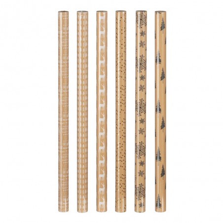 PAPEL REGALO SURTIDO MADERA  200X70CM