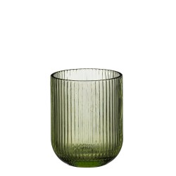 VASO CRISTAL VERDE 9X7CM