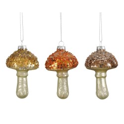 COLGANTE SETAS CRISTAL 8CM 3 SURTIDOS