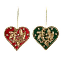 CORAZÓN VELVET Y MOSTACILLAS 10CM