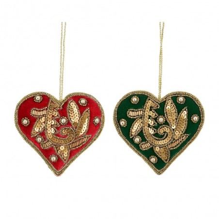 CORAZÓN VELVET Y MOSTACILLAS 10CM