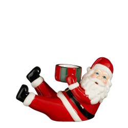 PORTAVELAS SANTA ACOSTADO 20X9X13CM