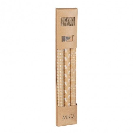 SET X 5 PAPEL REGALO MADERA  71X12CM