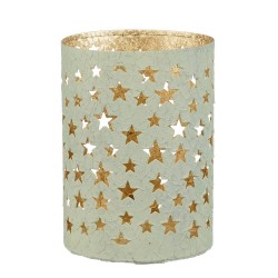 PORTAVELAS GREEN H14X10CM