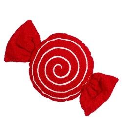 COJÍN CARAMELO ROJO 54X31CM