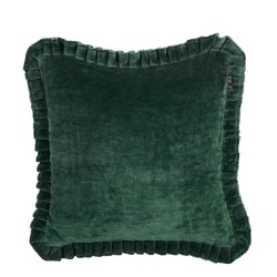 COJÍN VELVET VERDE OSCURO 45X45CM