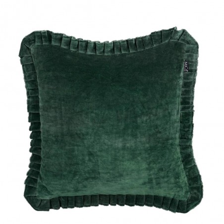 COJÍN VELVET VERDE OSCURO 45X45CM