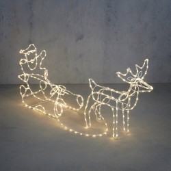 TRINEO CON SANTA ILUMINADO