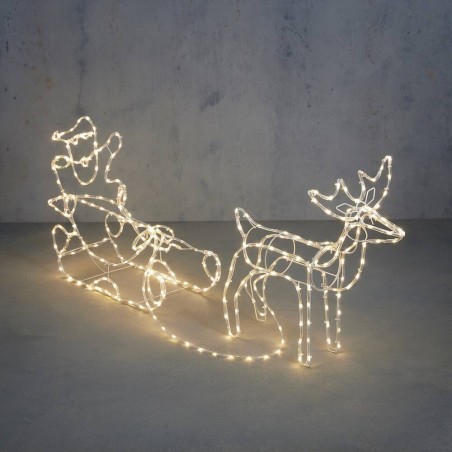 TRINEO CON SANTA ILUMINADO