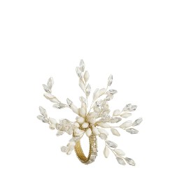 SERVILLETERO CRISTALES BLANCO 10CM