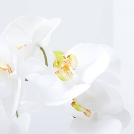 ORQUÍDEA ARTIFICIAL PHALAENOPSIS BLANCA 65CM MACETA