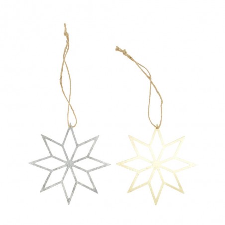 COLGANTE METÁLICO ESTRELLA 18CM