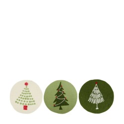 POSAVASOS ABETO BORDADO 38X38CM