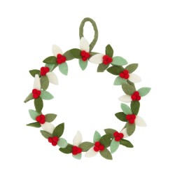 CORONA FELPA BERRIES 30X30CM