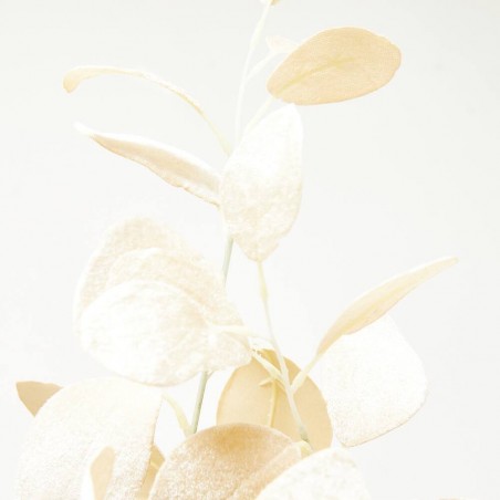HOJAS EUCALYPTHUS TALLO BEIGE-DORADO 56CM