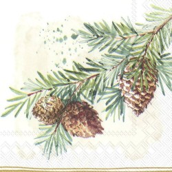 SERVILLETA RAMAS CON PIÑAS