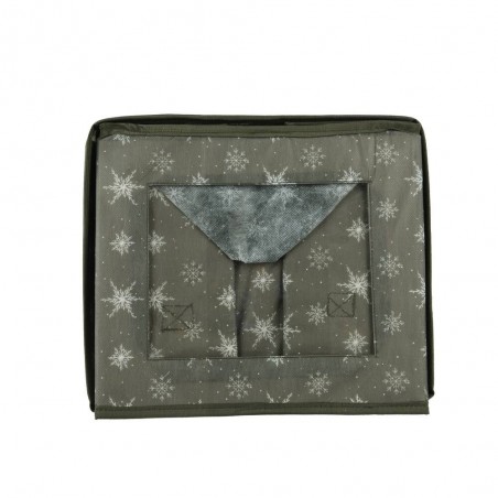 CAJA GUARDA ADORNOS XMAS VERDE L41-W31-H32CM