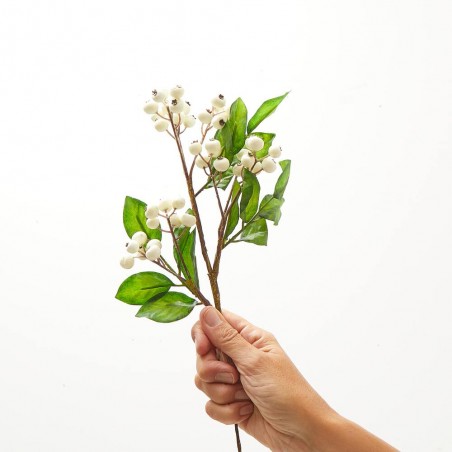 BERRIES-HOJAS PICK CREMA 38CM