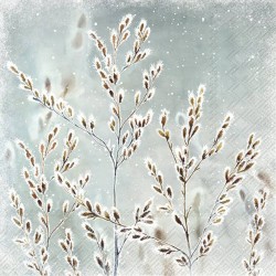 SERVILLETA COCKTAIL WINTER MELODY BLUE GREEN