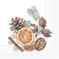 SERVILLETA COCKTAIL WINTER MELODY BLUE GREEN