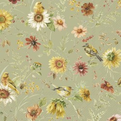 SERVILLETA LUNCH LATE SUMMER BEAUTIES GREEN