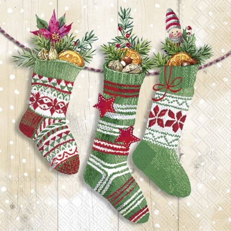 SERVILLETAS LUNCH KNIT SOCKS CREAM