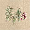 WINTER CHERISH GREEN RED SERVILLETA