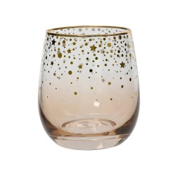 VASO SPARKLE ÁMBAR DORADO