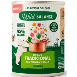 LATA DE TERNERA Y POLLO PARA PERRO 400G WILD BALANCE
