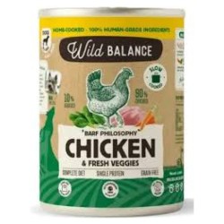 LATA DE POLLO PARA PERRO 400G WILD BALANCE