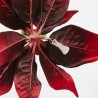 FLOR DE PASCUA ARTIFICIAL EN CLIP BURDEOS 25CM