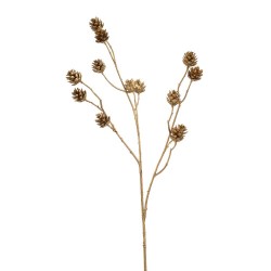 VARA PIÑAS X 3 ORO 82CM