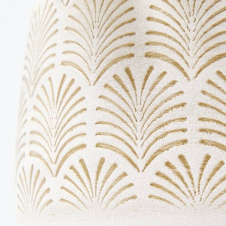 MACETERO CARMEN BEIGE/ORO D14XH13CM