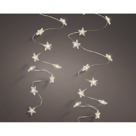 GUIRNALDA 60MLED  ESTRELLAS BLANCO CALIDO