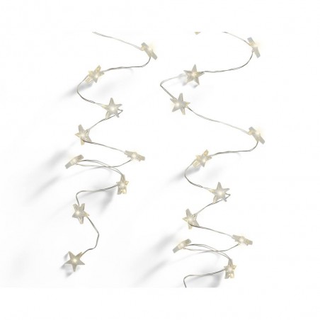 GUIRNALDA 60MLED  ESTRELLAS BLANCO CALIDO