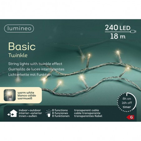 GUIRNALDA BLANCO CÁLIDO BASIC 240LED NAVIDAD